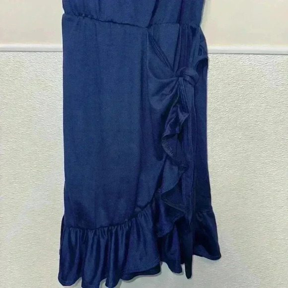 Alter’d State Blue Spaghetti Strap Wrap Style Dress Size M - Picture 2 of 10
